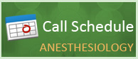 View the Department of Anesthesiology current call schedule